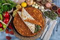 Lahmacun salade met kaas