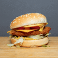Crispy chicken burger