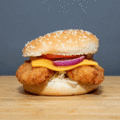 Chicken tender burger
