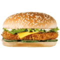 Crispy chicken burger