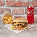Triple burger menu