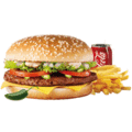 Samurai burger menu