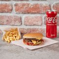 Dubbele cheeseburger menu