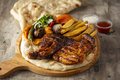 Gegrilde kip maaltijd
