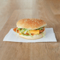 Crunchy chicken burger