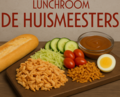 Baguette Pulled Kip Sateh saus