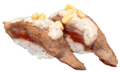 Beef tataki nigiri