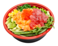 Poke bowl salmon and tuna