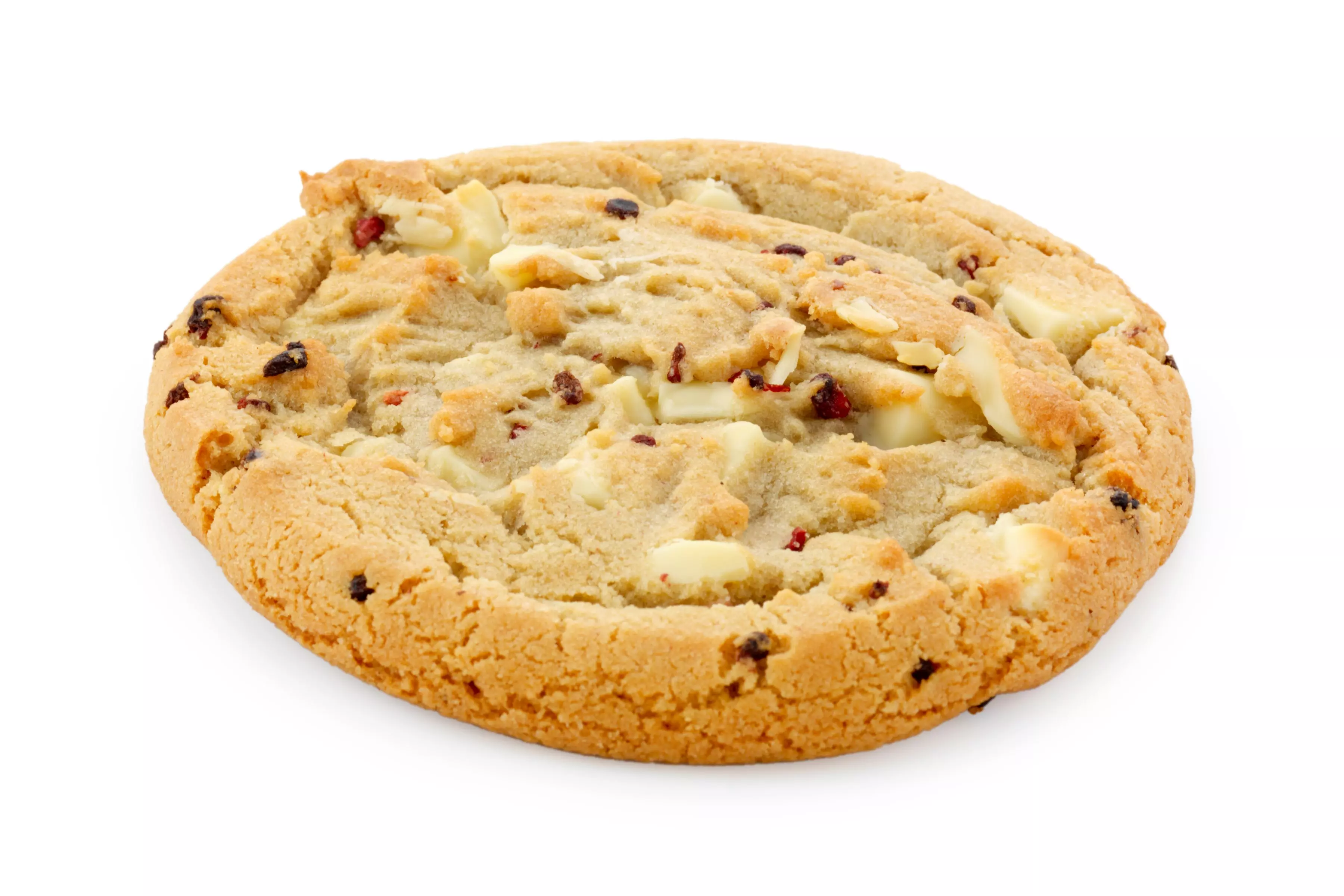 White chocolate raspberry cookie