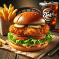 Crispy burger menu