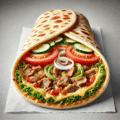 Turkse pizza met kaas en döner