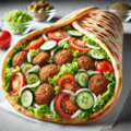 Turkse pizza met falafel