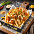 Fried chicken cheese fries