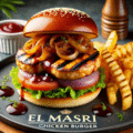 BBQ chicken burger