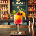 Sweet fruity mocktail