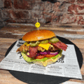 Tower chicken burger