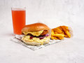 Crispy chickenburger menu
