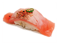 17 Gegrilde spicy Maguro nigiri