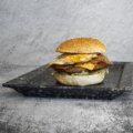Hamburger van het huis
