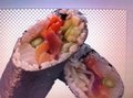 Mix Raw Fish Sushi Burrito
