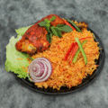 Tandoori chicken biryani