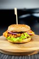 Crispy chicken burger