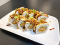 Crispy ebi croquette outside roll
