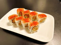 Spicy ebi croquette uramaki roll