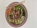 1 - Gemarineerde verse zalm PokeBowl