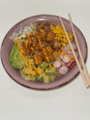 8 - PokeBowl de Langostinos gambas fritas Ebi Fry