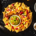 Loaded nachos meat