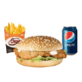 Chicken filet burger menu