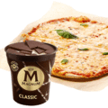 Pizza Margherita met Magnum 440ml