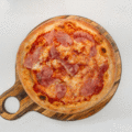 Pizza con prosciutto cotto