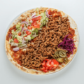 Turkse pizza shoarma