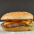 The original beef burger menu