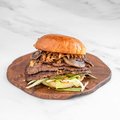 Smashed truffel burger