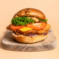 Spicy chicken burger