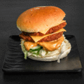 Double crunchy chicken burger