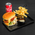 Double cruncy burger menu