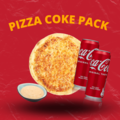 Pizza Coke Pack. Now only €15,-