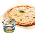 Pizza margarita met Ben & Jerry's 100ml