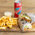 Chicken BBQ wrap menu