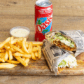 Chicken beef Mexican wrap menu