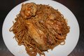 Bami gestoofde kip normaal