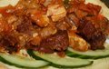 Broodje zoutvlees en pom