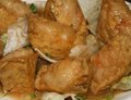 Tofu filled with shrimps