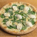 Pizza bianca e mozzarella di bufala