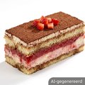Tiramisu aardbei(100g)