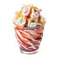 Aardbei crunch sundae